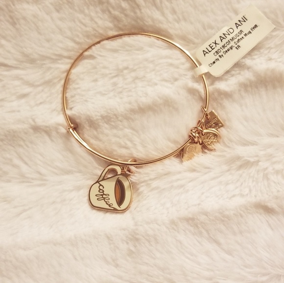Rose Gold Coffee Alex and Ani Bracelet - Picture 3 of 3